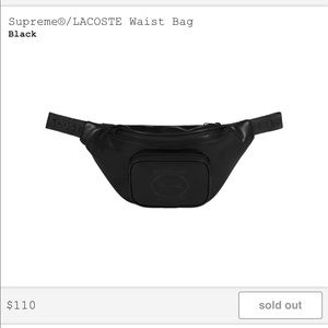 Supreme x Lacoste waist bag